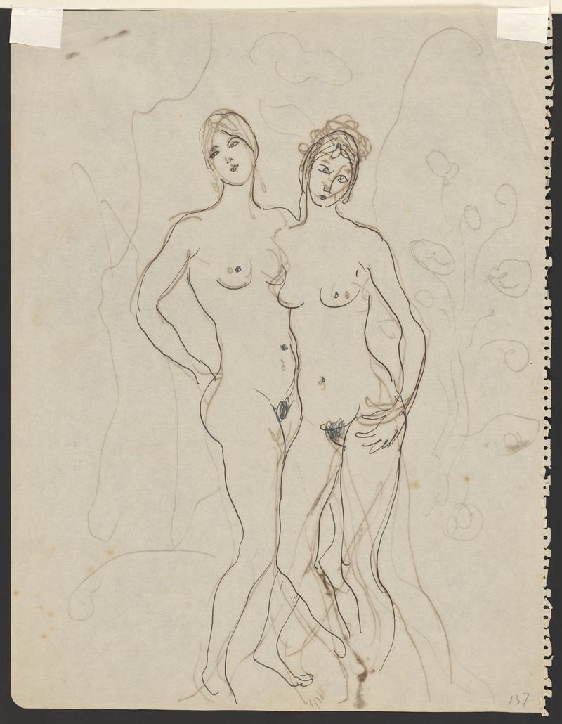Two Standing Girls