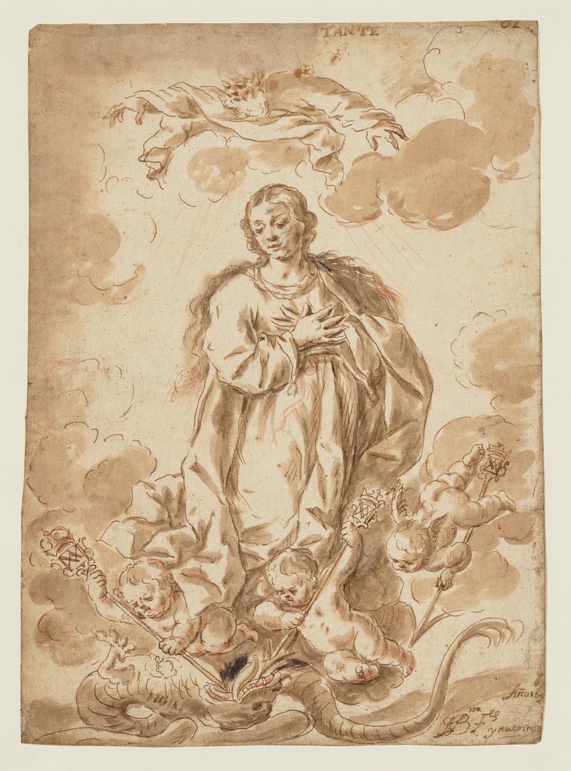 A Virgin Saint in Triumph over Satan