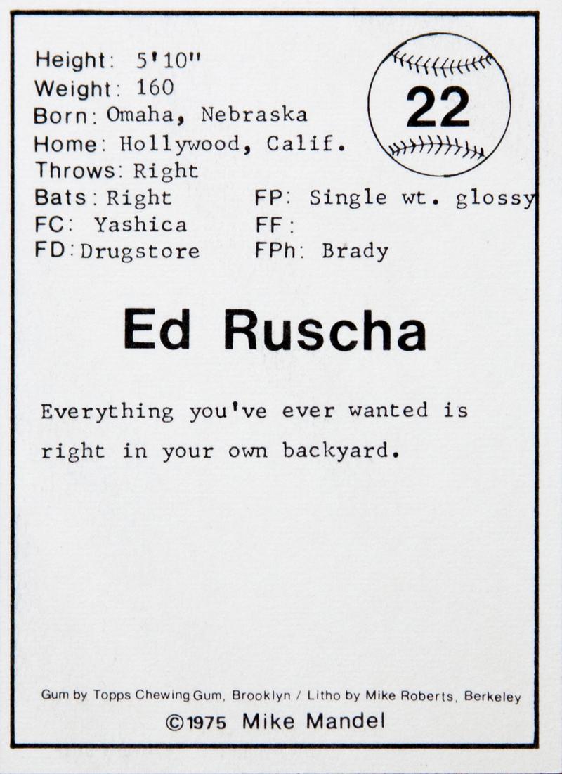 Ed Ruscha