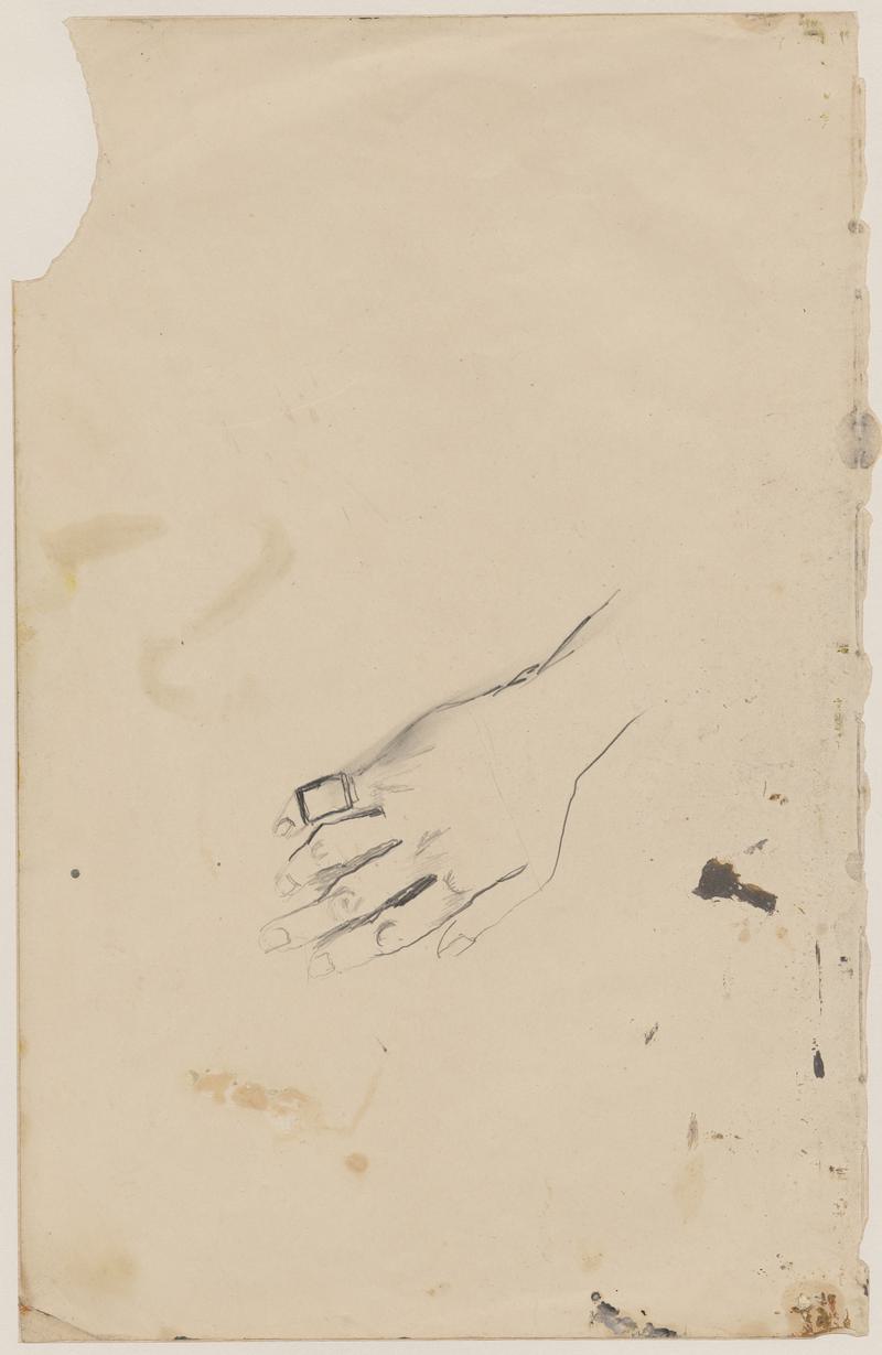 Study of right hand with ring