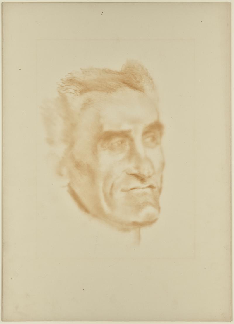 Head of an elderly man