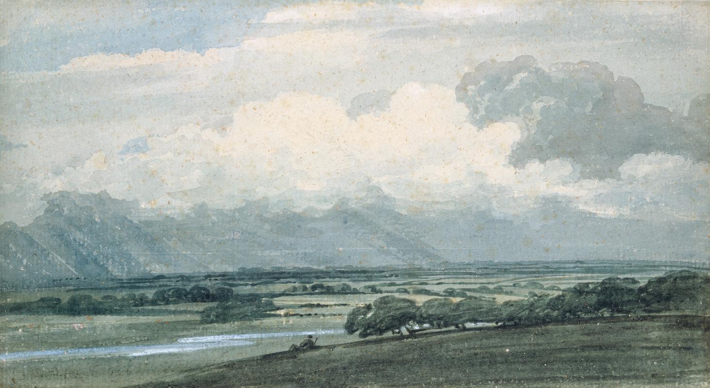 Landscape with stormy sky