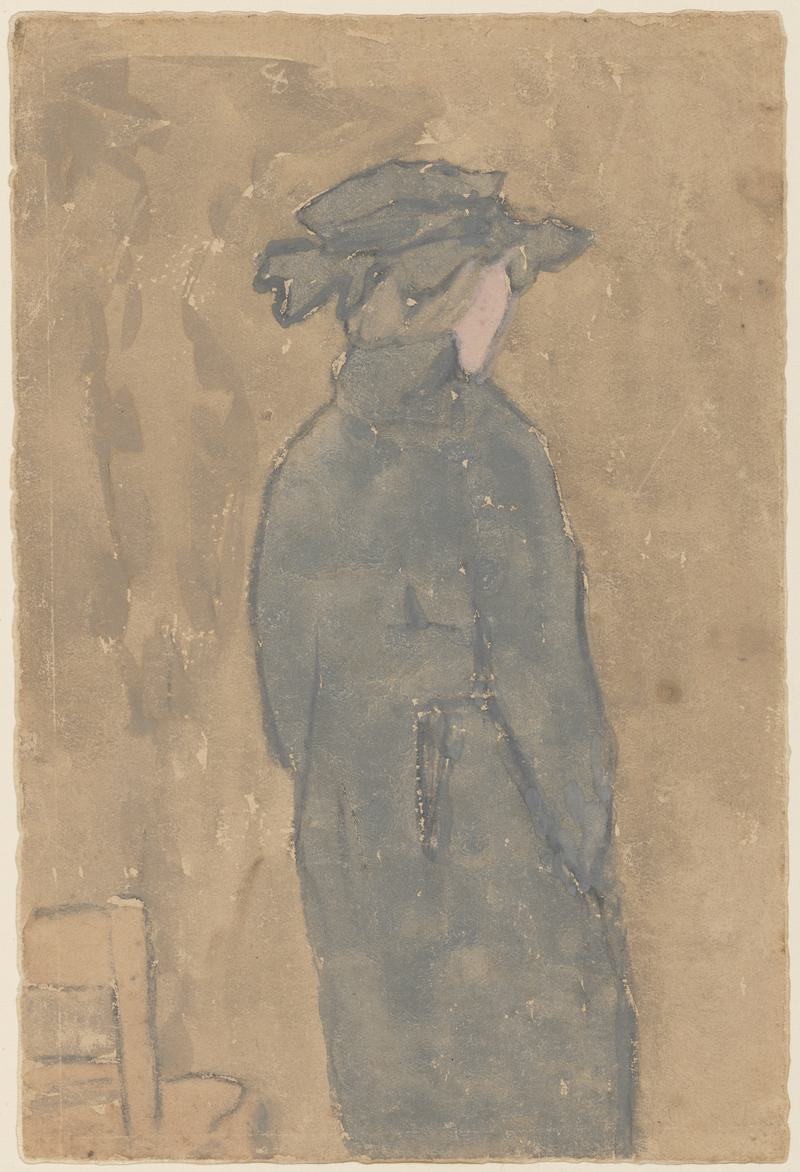 Woman standing in church