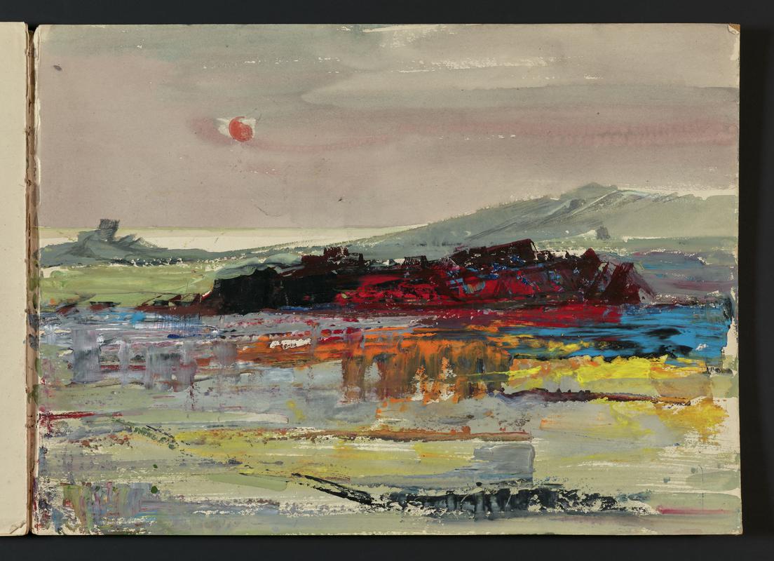 Sketchbook: Skomer landscape, Pluto the pigeon