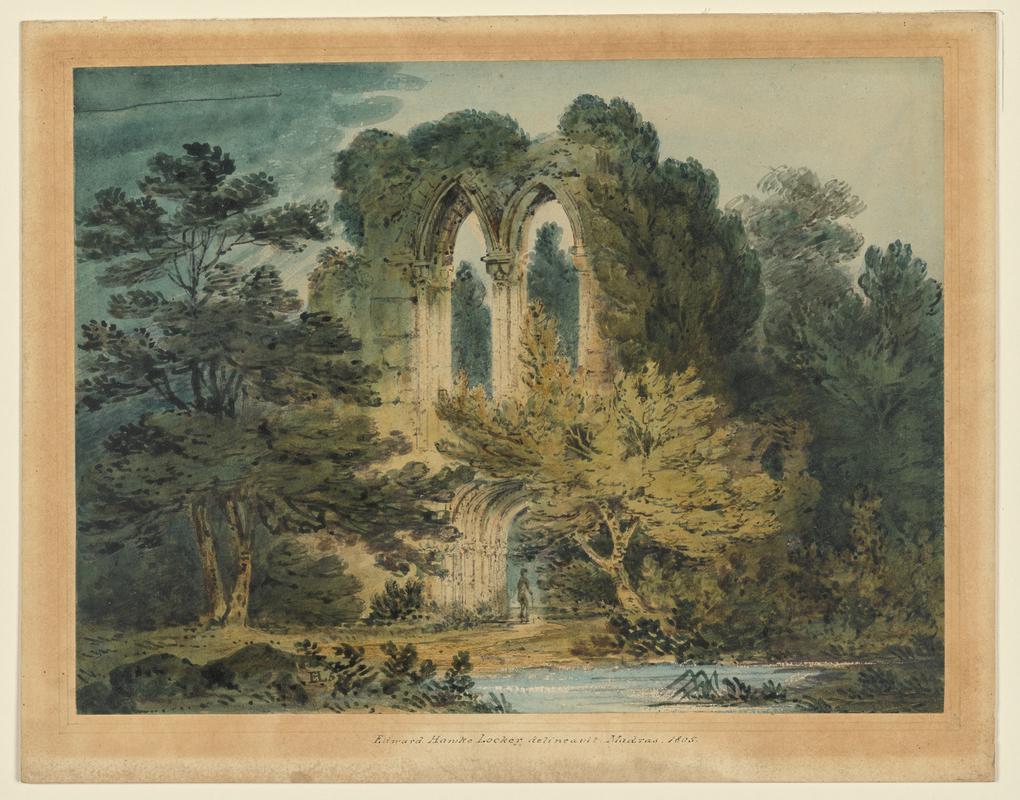 Ruined Church among Trees