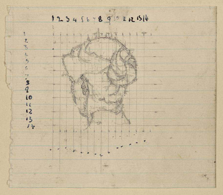 Studies of a female head for &quot;The Musicians&quot;