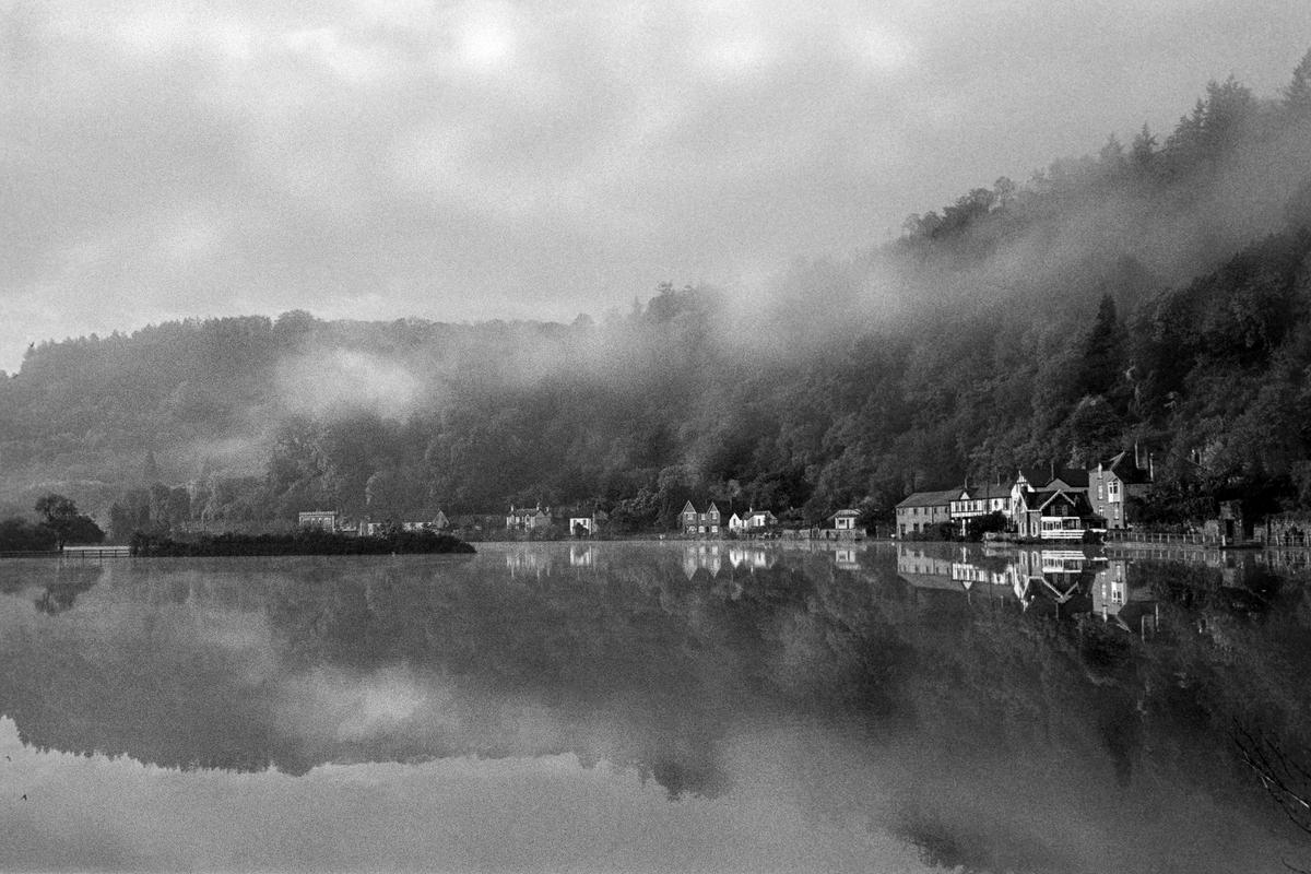 GB. WALES. Tintern. Flooding. 1976.