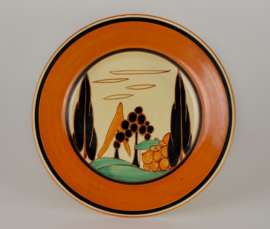 plate, &#039;Trees and House&#039;, 1929-1930