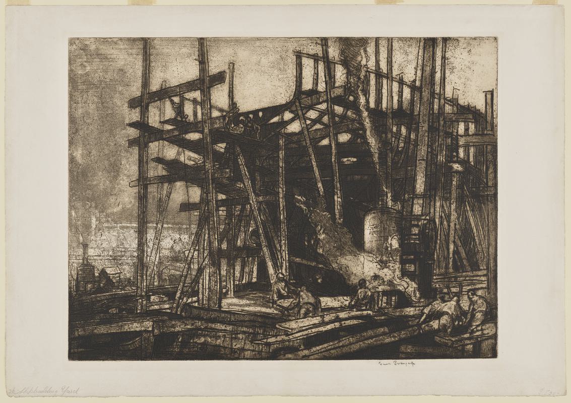 Ship building yard