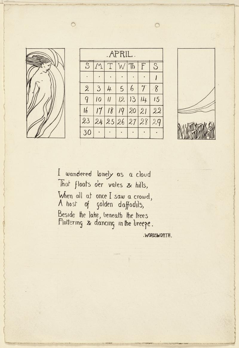 Calendar for April 1916