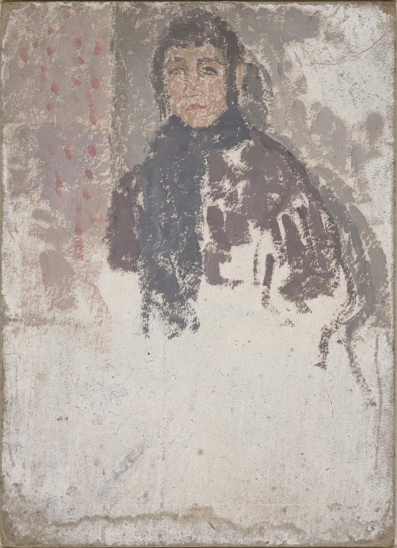 Study for 'Young woman in mulberry dress'