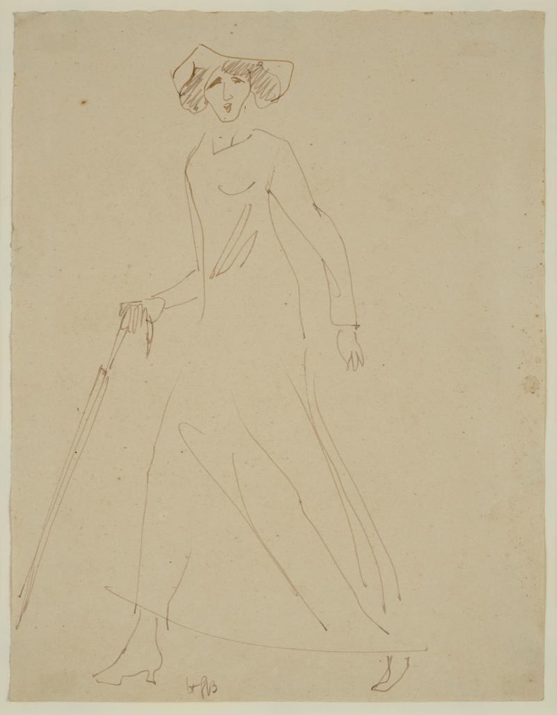 A woman walking