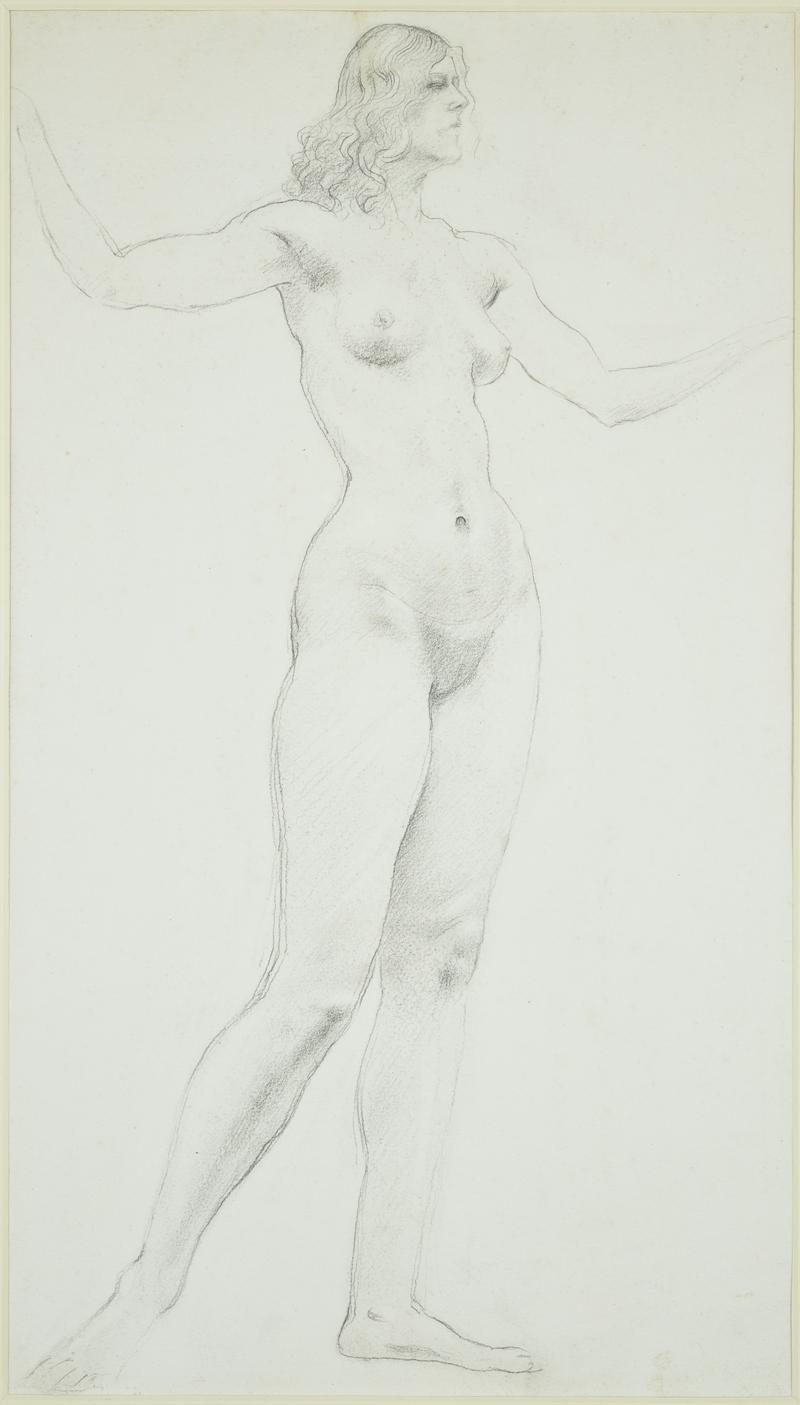 Female with outstretched arms