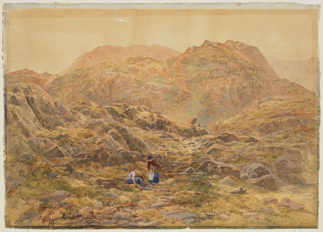 Two Women in Snowdonia Landscape
