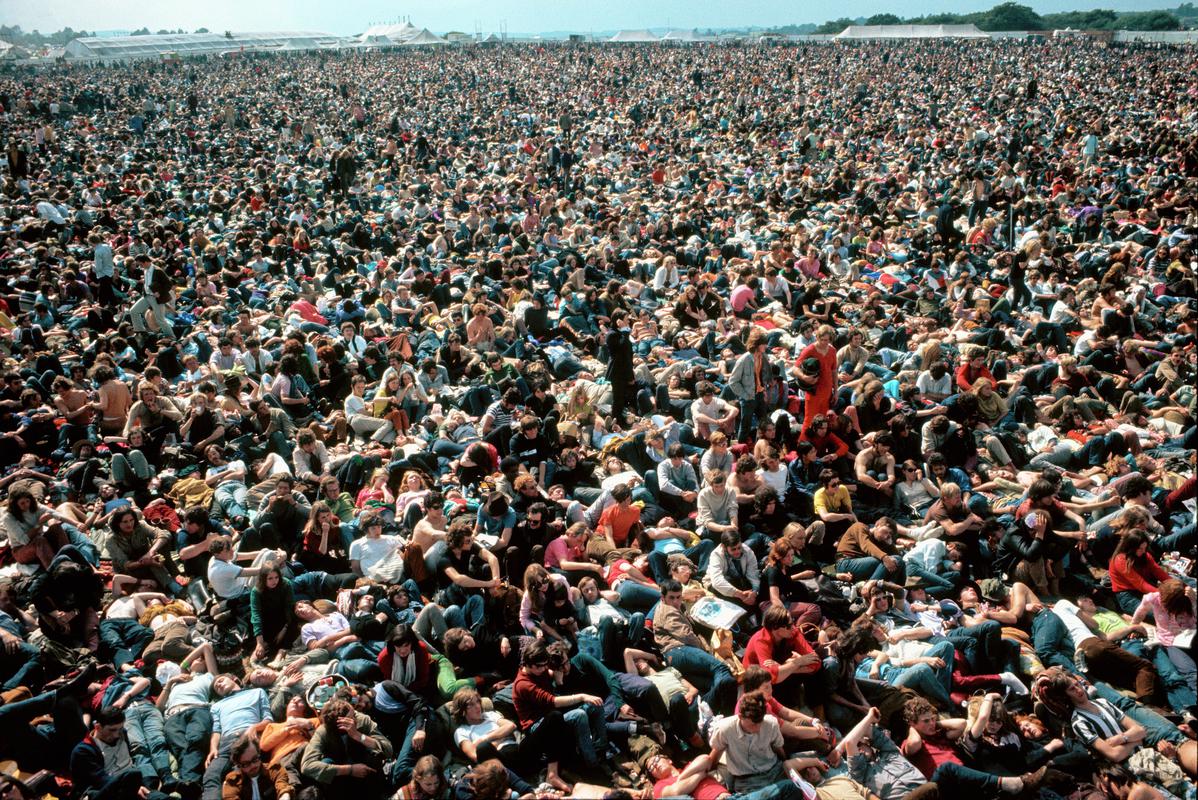 GB. ENGLAND. Isle of Wight Festival. It&#039;s a strange, wonderful feeling to be among 150,000 peaceful people. 1969.