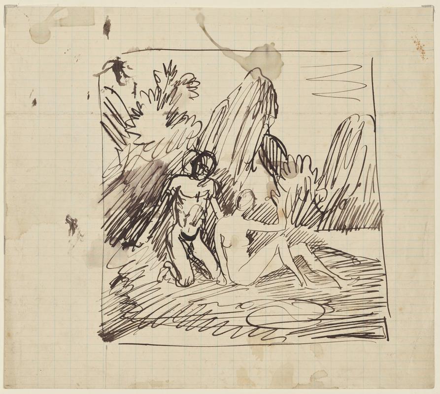 Two Figures in a Landscape