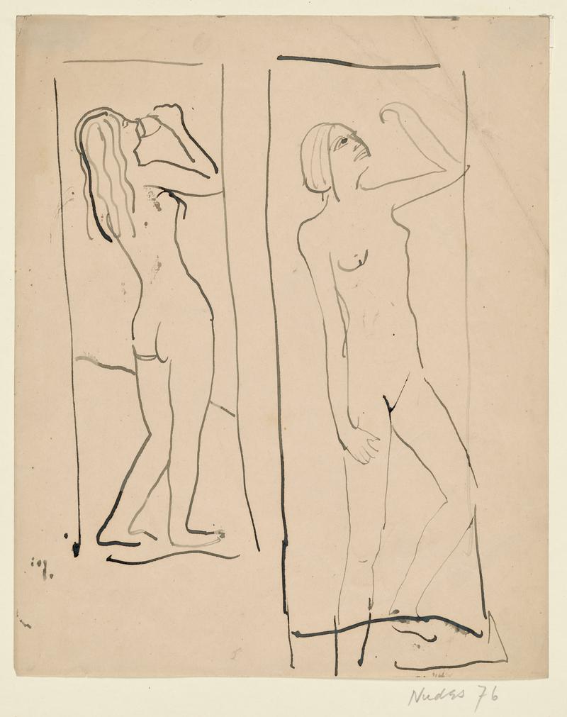 Two Studies of a Standing Woman