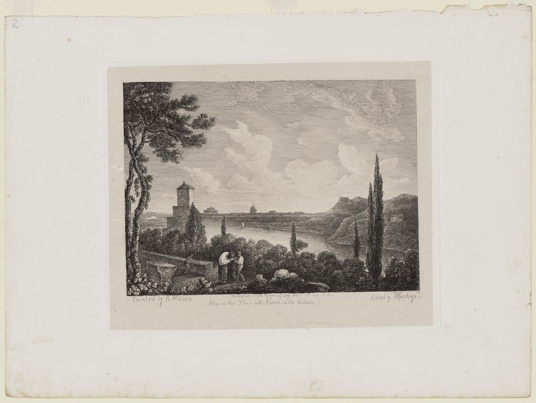View on the Tiber with Rome in the distance