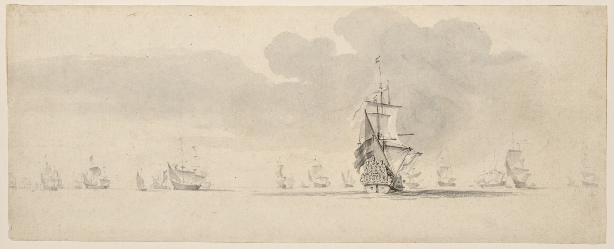 Sailing Ships at Sea