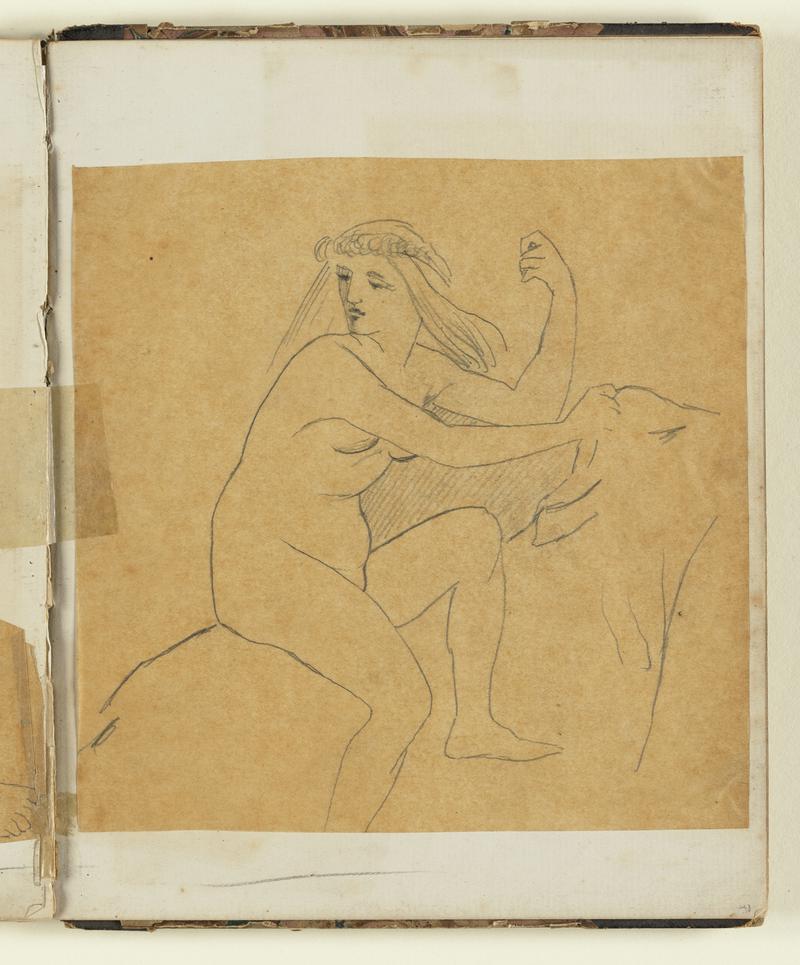 Sketchbook: Working drawings, related to ... decoration of Cardiff Castle