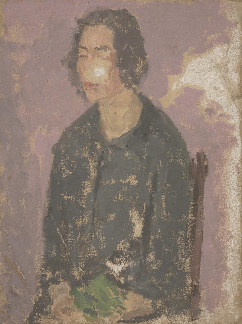 Study of a seated nude girl