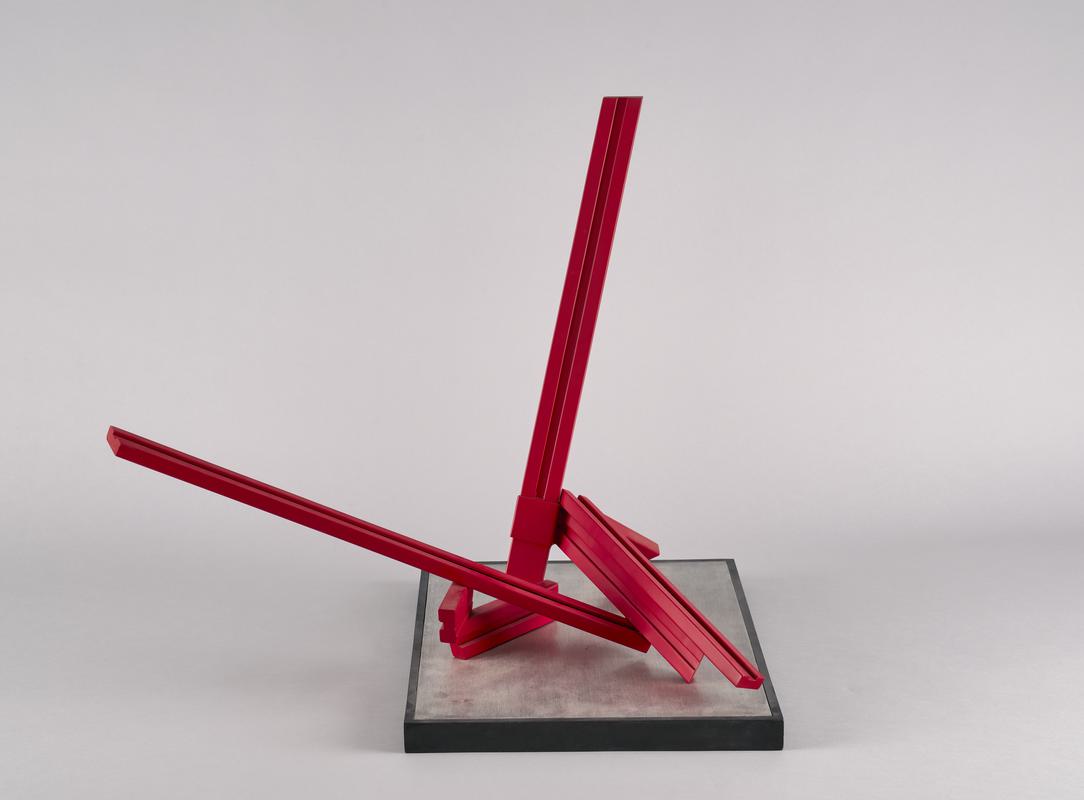 Red steel maquette for sculpture