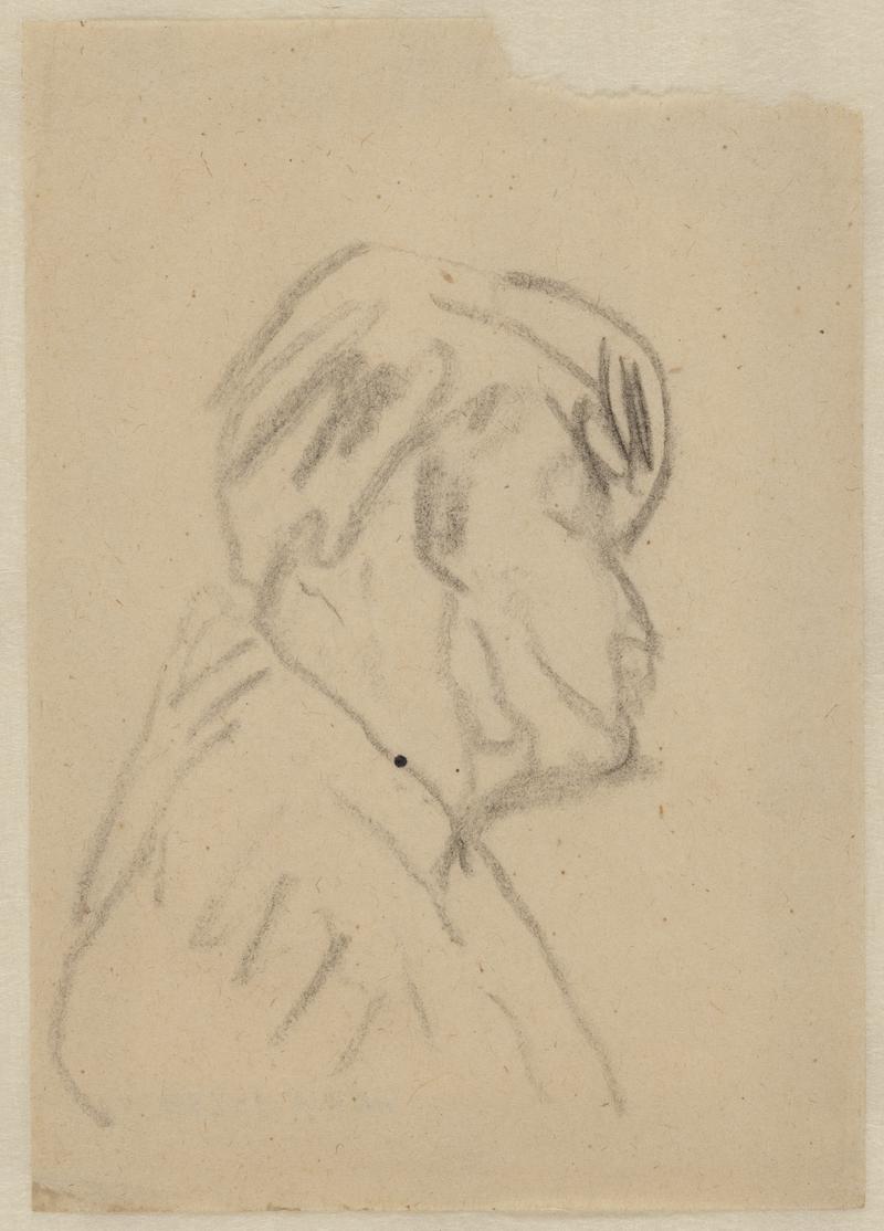 Study of right side of man's head