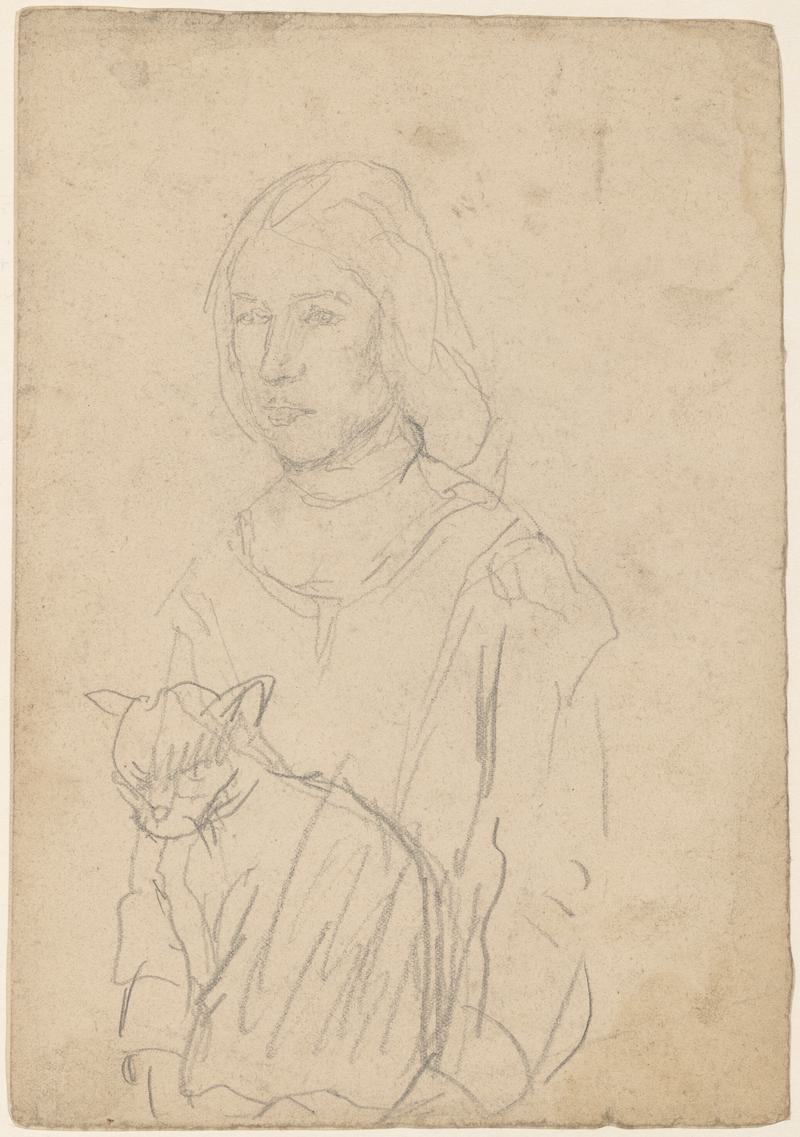 Girl with a cat