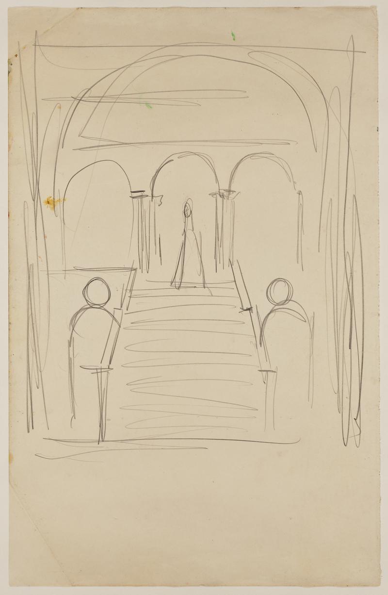 Sketch of Steps and Archways
