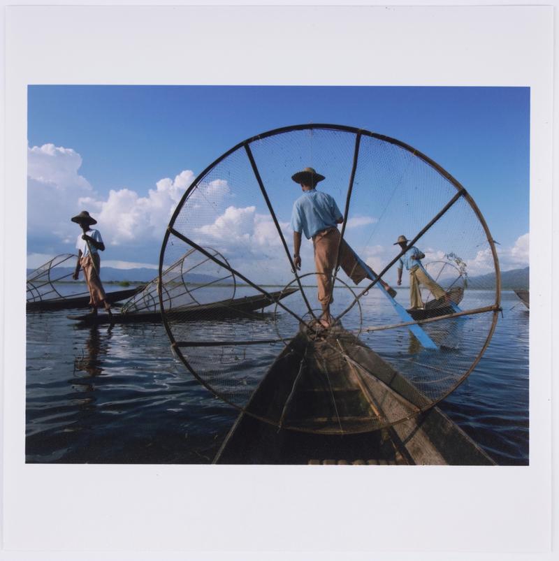 Rowing with their legs to leave their hands free, graceful fishermen on northern Inle Lake appeal to tourists wanting to see a land untouched by modernity