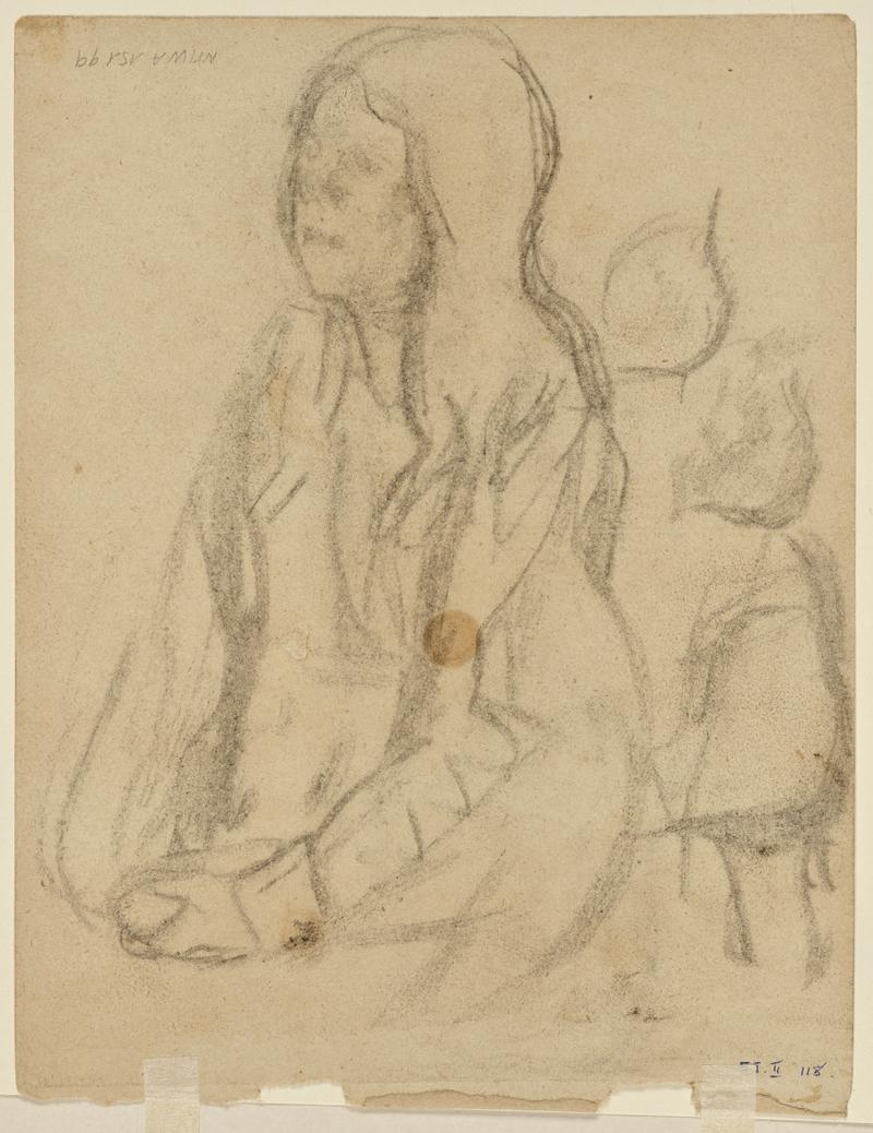 Young girl seated