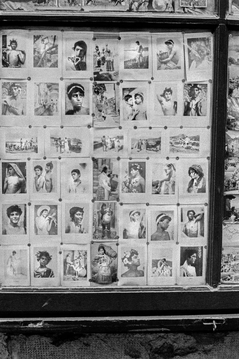 ITALY. Sicily. Taormina. The local studio photographer&#039;s window. 1964.