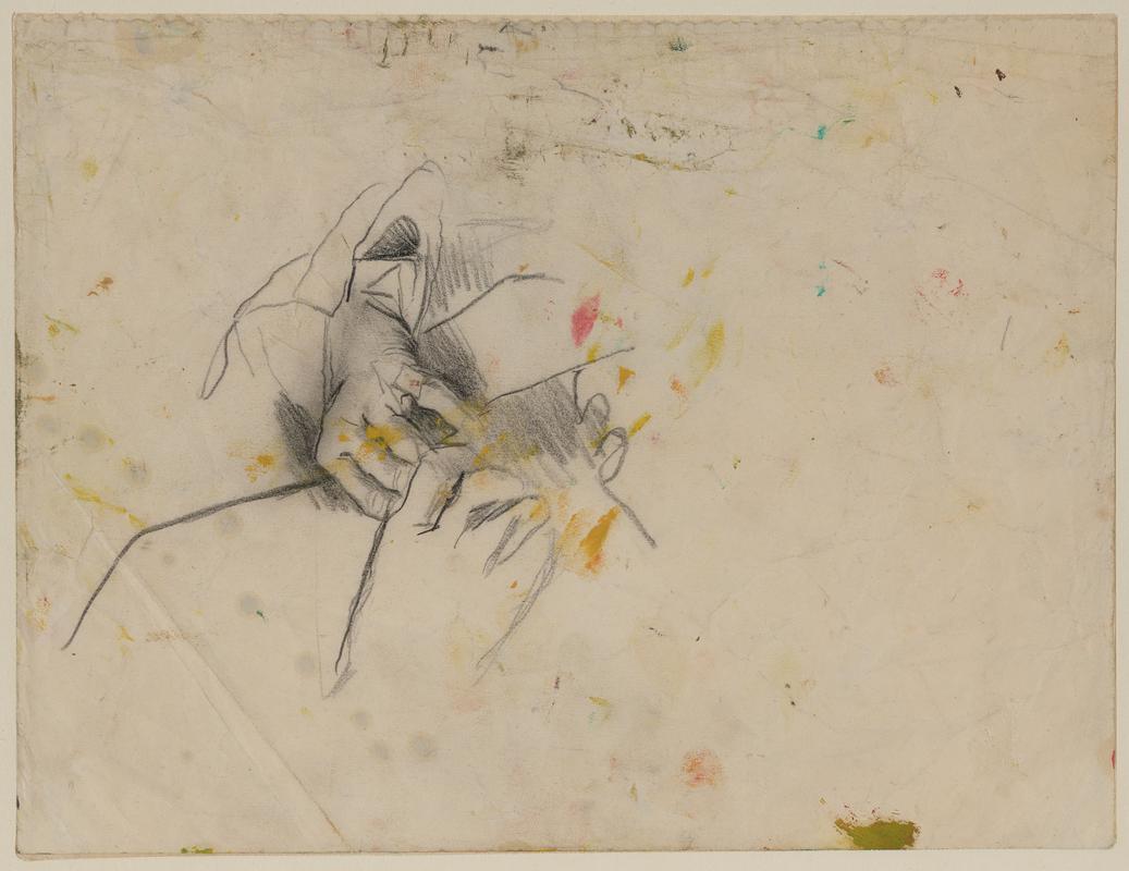 Study of two hands in lap