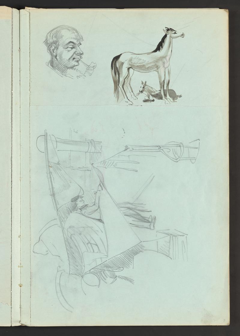 Sketchbook: Scotland's East Coast 'The Year the War Ended'; Willie Tindal; Children's Illustrations