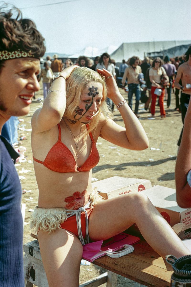 GB. ENGLAND. Isle of Wight Festival. Pop-festivals bring out the wildest forms of dress sense. 1969.