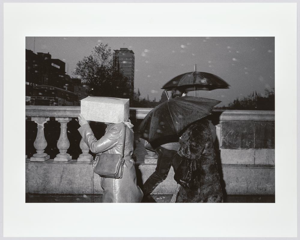 Bad weather. Ireland. Dublin, O&#039;Connell Bridge