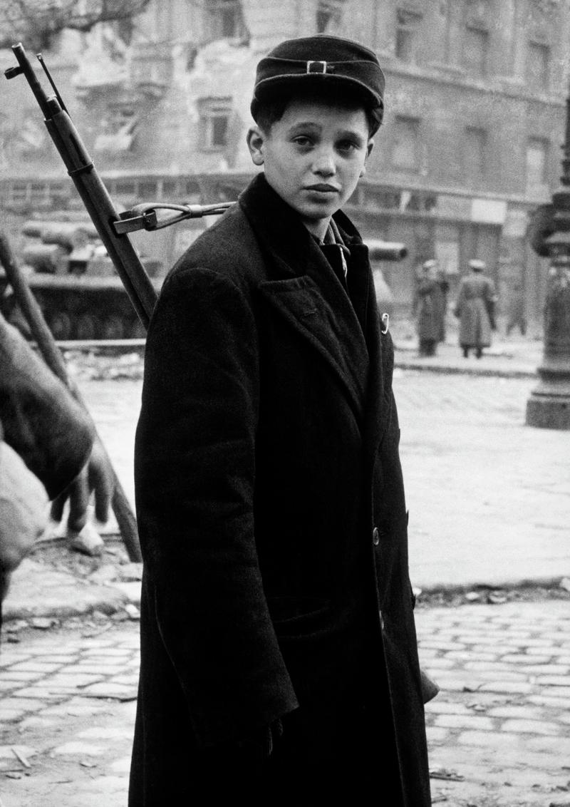 HUNGARY. BUDAPEST. Hungarian Revolution. Freedom fighter. 1956.