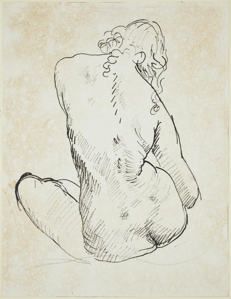 Seated Nude, seen from behind