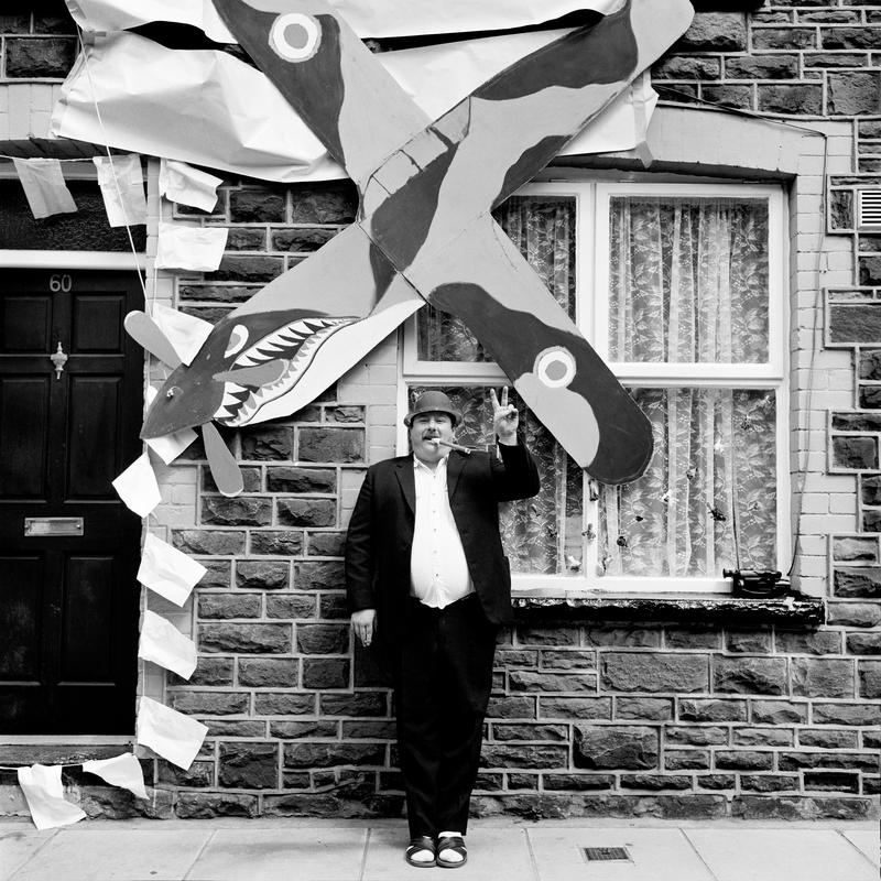 GB. WALES. Penrhiwceiber. Paul Morgan remembers the anniversery of the death of his grandfather who was in the RAF during the second world war. 1995.