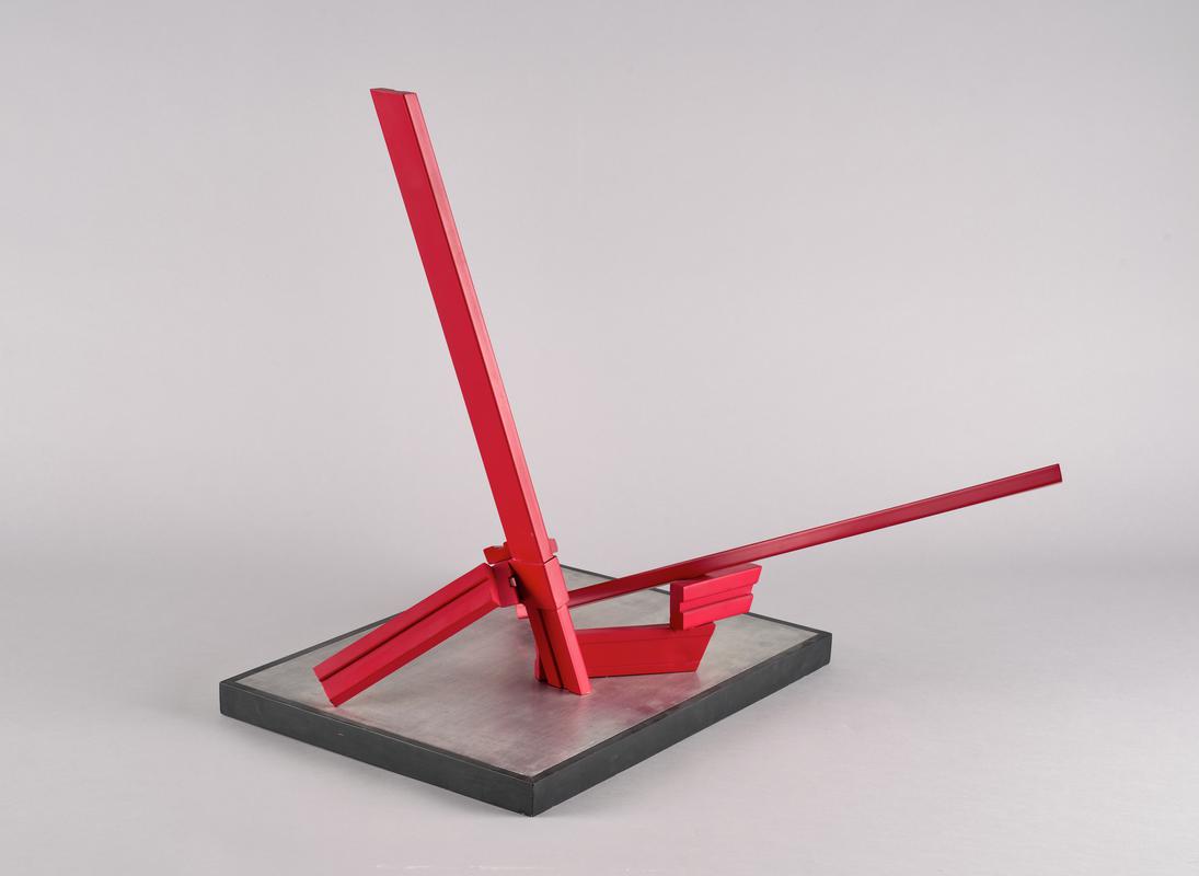 Red steel maquette for sculpture