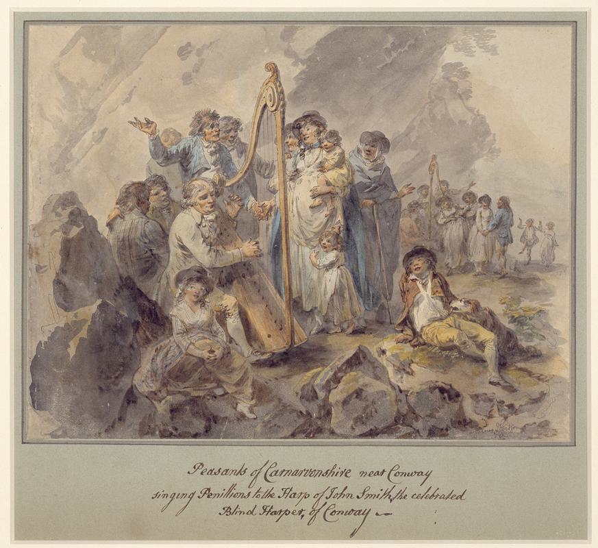 Peasants Singing with Blind Harpist, John Smith