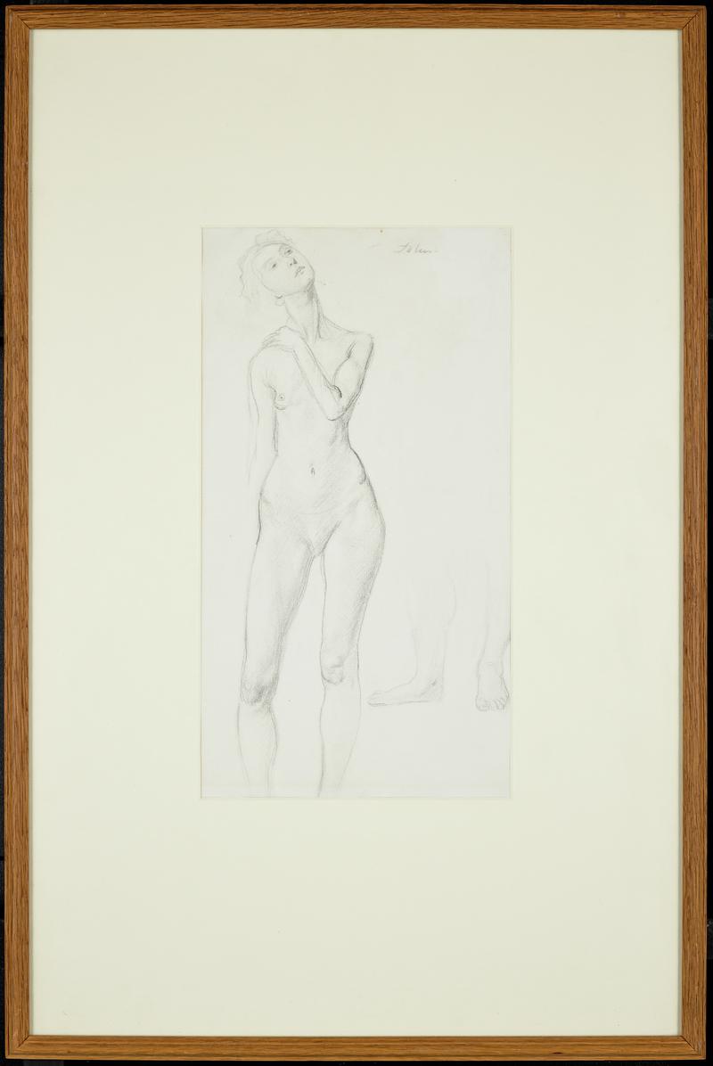 Standing female nude