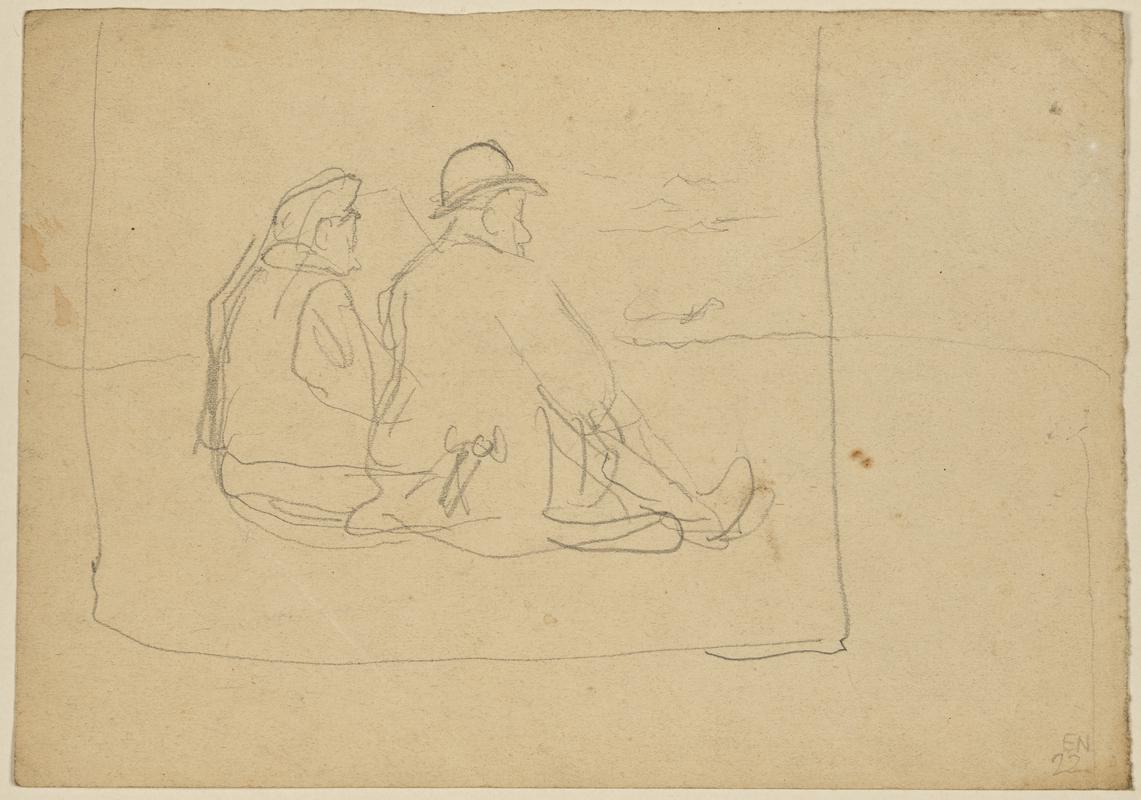 Man and Woman seated on the ground