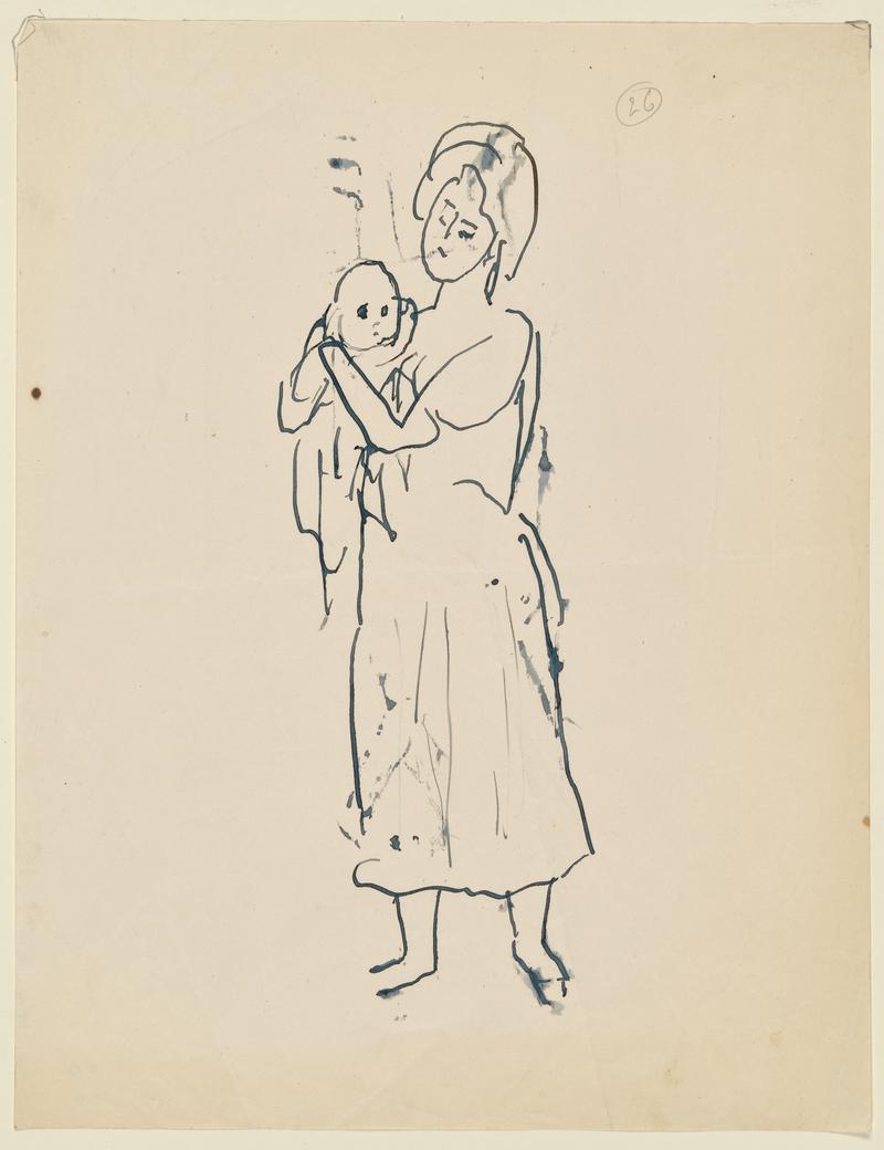 Woman Holding an Infant