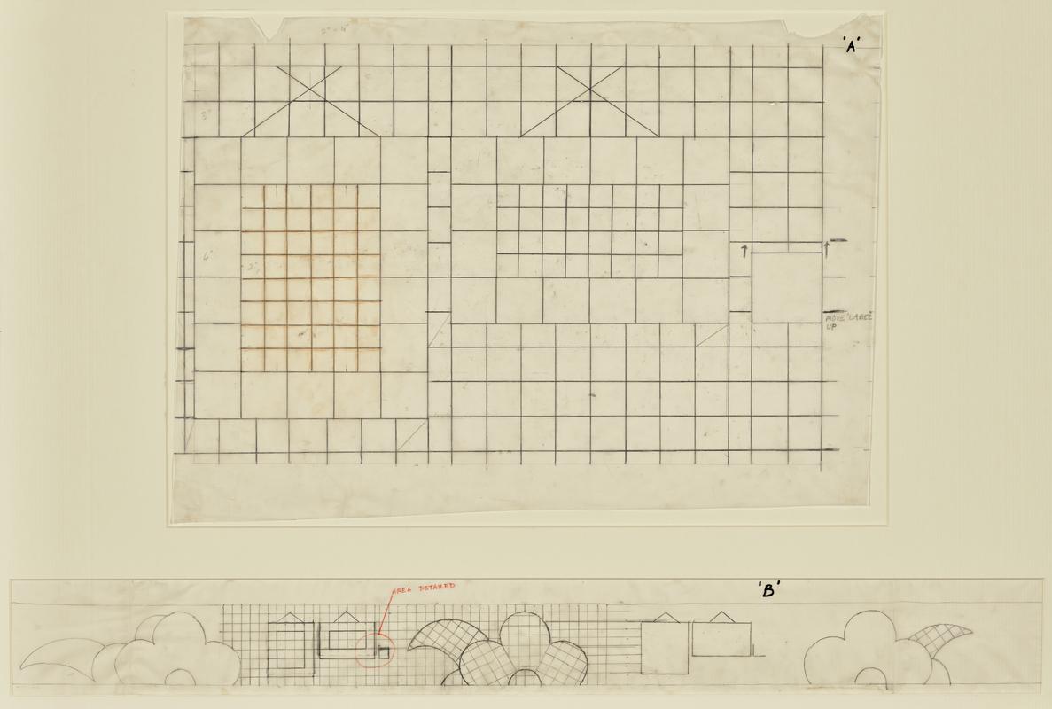 Rotunda Well Designs - tracing &quot;A&quot; and  tracing &quot;B&quot;