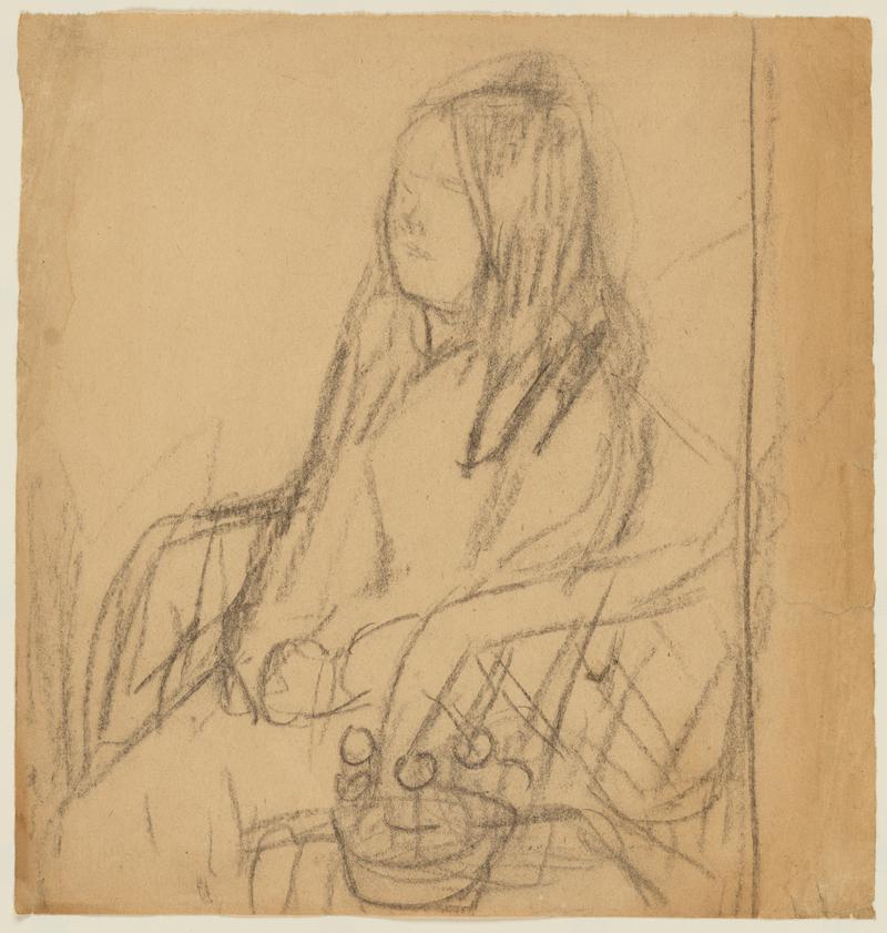 Study of a Seated Girl