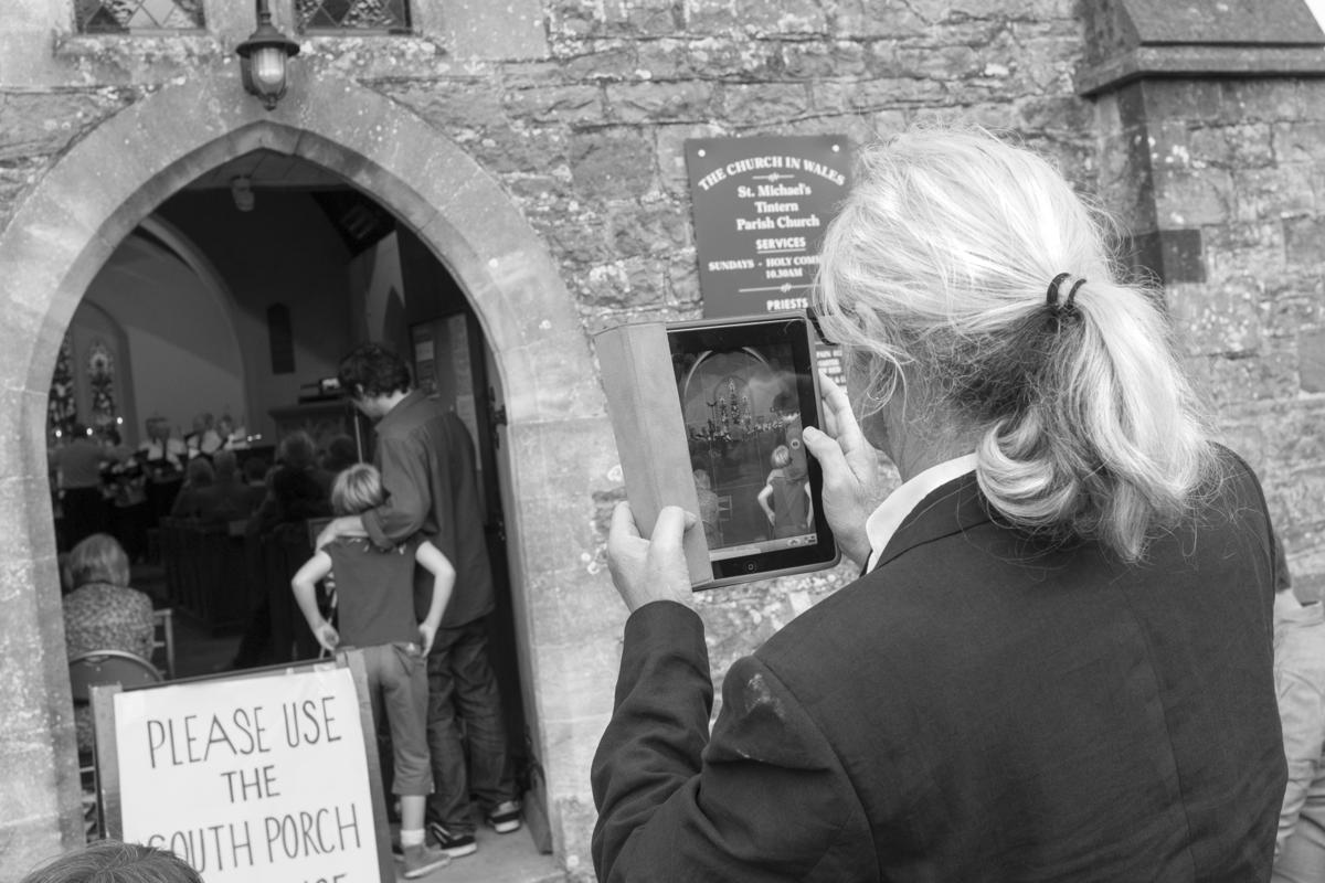 GB. WALES. Tintern. St Michael&#039;s Church. Sacred Site and Sound festival. 2014