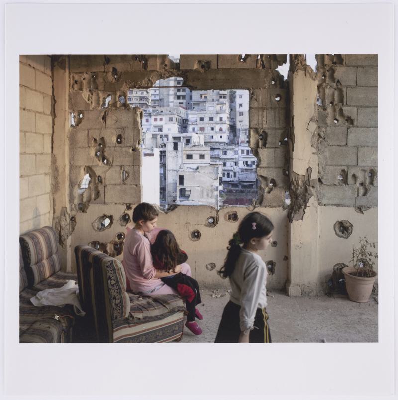 Interior of an apartment on Syria Street destroyed by the fights, where the sectarian fights between Sunnis and Shiite are more violent, Tripoli