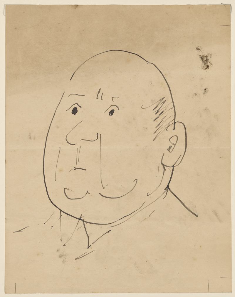 Caricature Sketch of a Man&#039;s Head