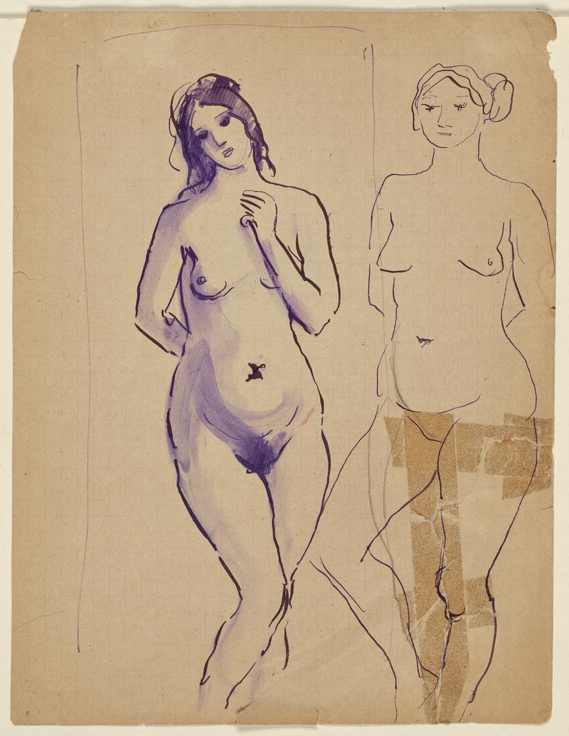 Two Studies of a Standing Woman